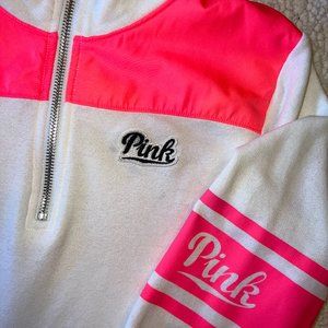 PINK Three Quarter Zip Sweatshirt